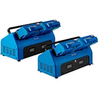 Global Industrial 2 LifePO4 Swappable Batteries, Dual Dock & Charger System<