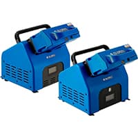 Global Industrial 2 LifePO4 Swappable Batteries, Single Dock & Charger System