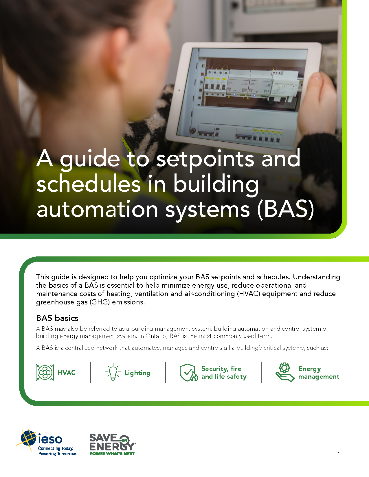 Lady holding a tablet with system data